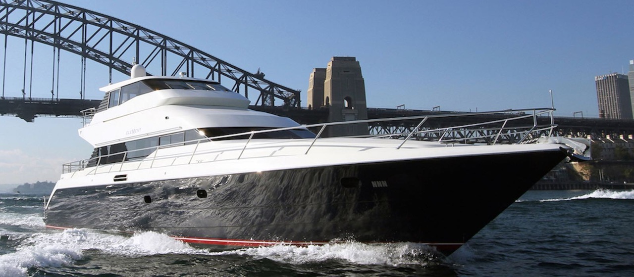Luxury superyacht Element for hire on Sydney Harbour, up to 36 guests