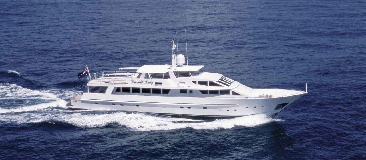 Luxury superyacht Emerald Lady for hire on Sydney Harbour, up to 50 guests