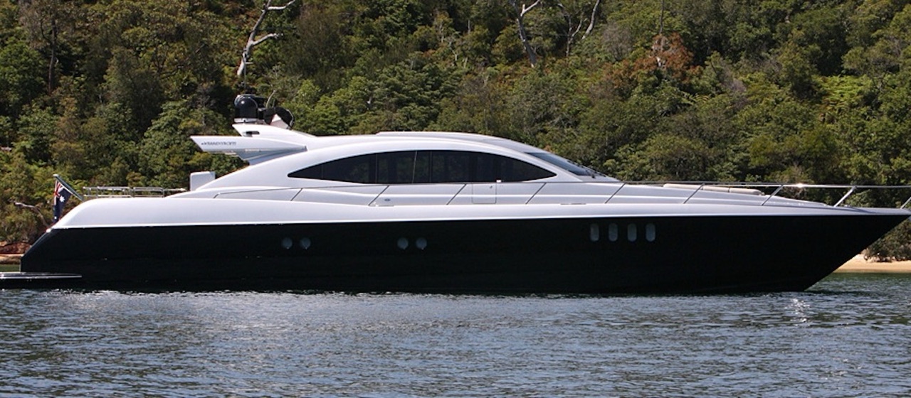 Luxury superyacht Ghost I for hire on Sydney Harbour, up to 36 guests
