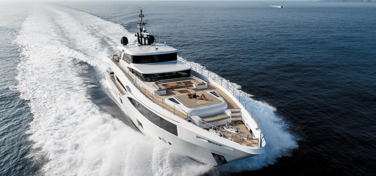Luxury superyacht Oneworld for hire on Sydney Harbour, up to 100 guests