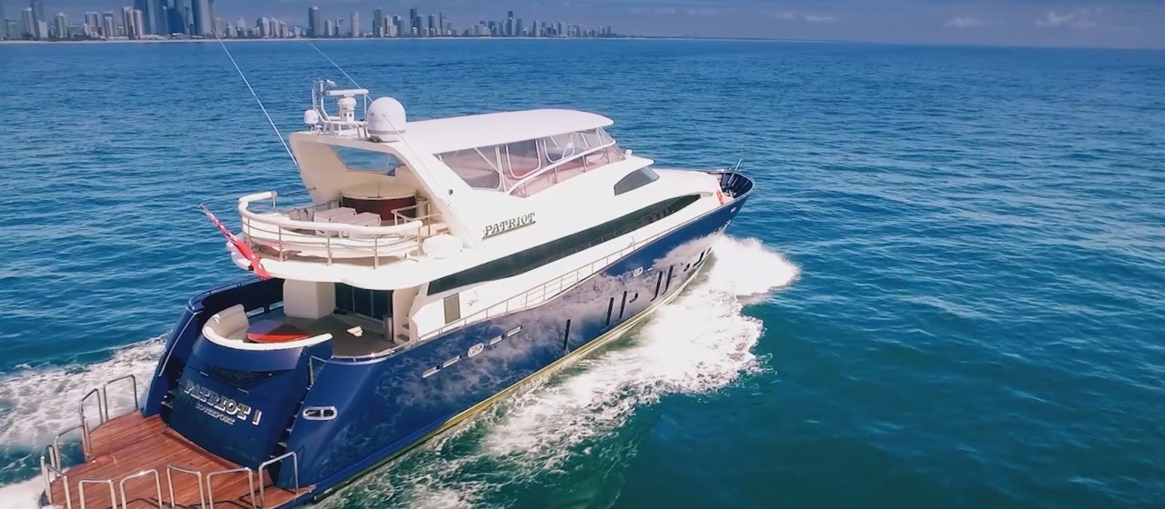 Luxury superyacht Patriot I for hire on Sydney Harbour, up to 47 guests
