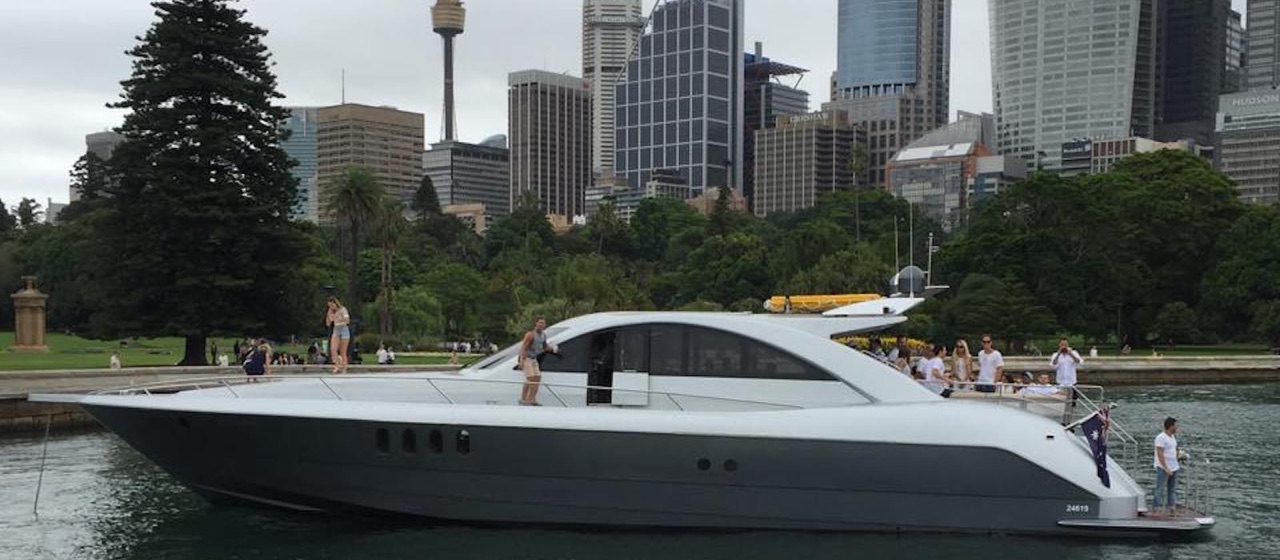 Luxury motor yacht Prometheus for hire on Sydney Harbour, up to 36 guests